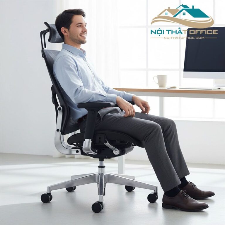 9 Ghế Xoay Có Tựa Đầu Tốt Nhất Tại Nội Thất Office 37 ghe xoay co tua dau 4