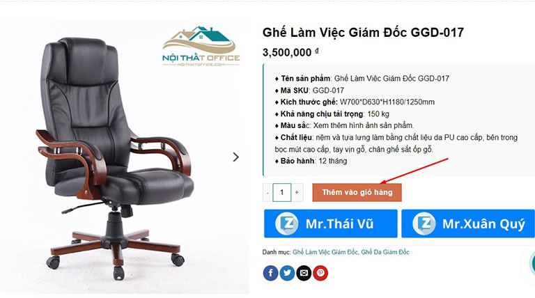 thêm sản phẩm vào giỏ hàng