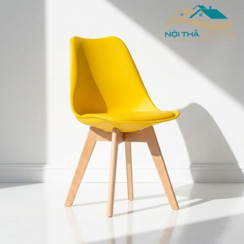 Ghế Eames Có Nệm Chân Gỗ GCF-06