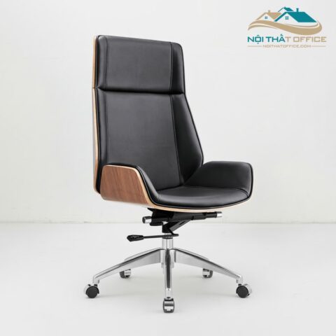 Ghế Xoay Văn Phòng Lưng Gỗ Plywood GLV-08