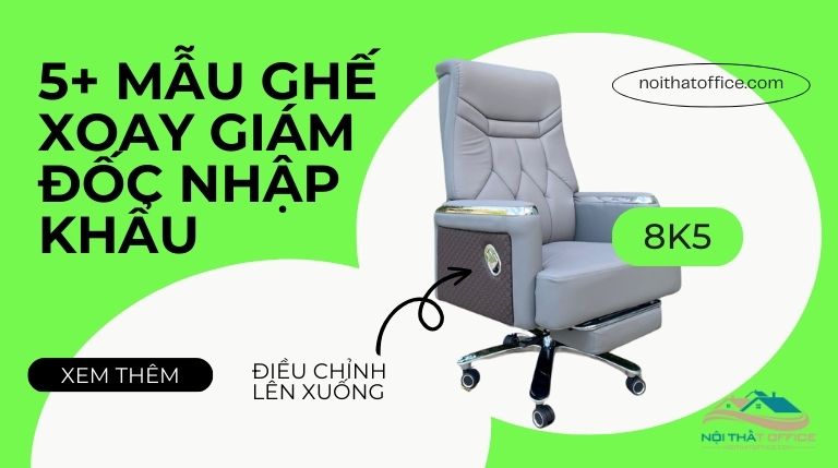 top 5 mẫu ghế xoay giám đốc tốt nhất tại tphcm