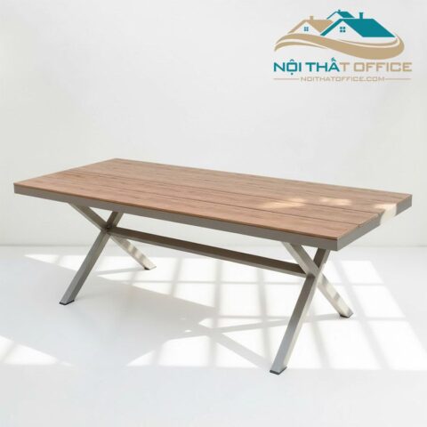 Bàn Ăn Sân Vườn Chân Chữ X Nhôm Đúc BNT-028 4 ban an san vuon chan chu x nhom duc bnt 028 12