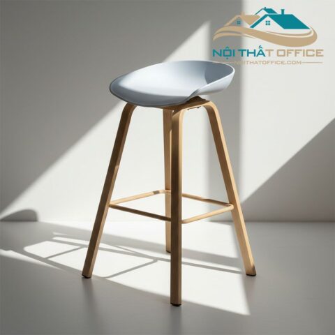 Ghế Bar Chân Sắt Giả Gỗ GBR-001 2 ghe bar chan sat gia go gbr 001 3 1