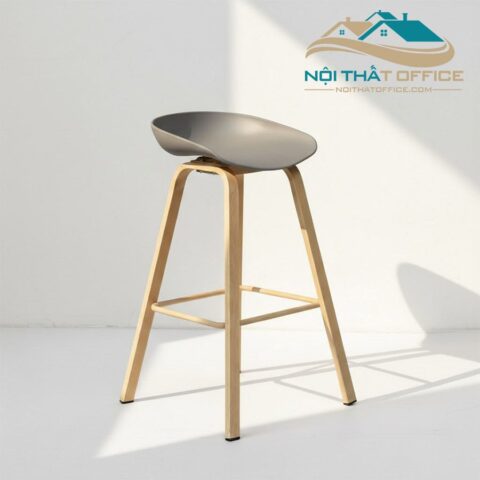 Ghế Bar Chân Sắt Giả Gỗ GBR-001 5 ghe bar chan sat gia go gbr 001 6