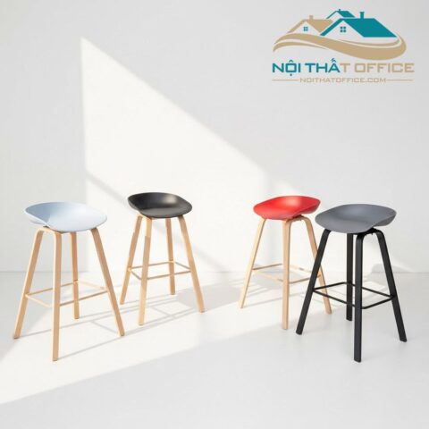 Ghế Bar Chân Sắt Giả Gỗ GBR-001 8 ghe bar chan sat gia go gbr 001 9