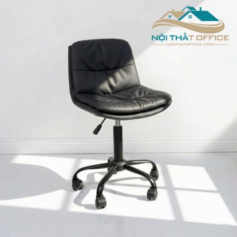 Ghế Làm Việc Chân Xoay Nệm Simili GLV-0130