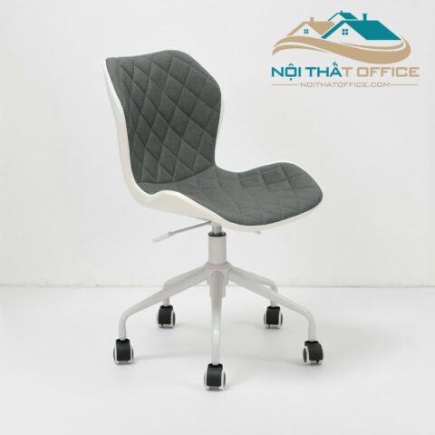 Ghế Xoay Làm Việc Chân Sắt Nệm Vải Bố GLV-0128