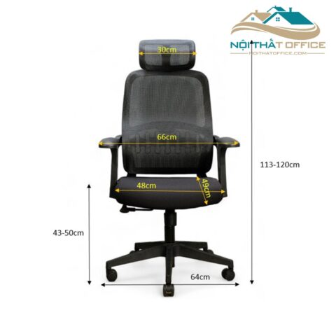 ghe xoay lam viec nhan vien gnv 068 25