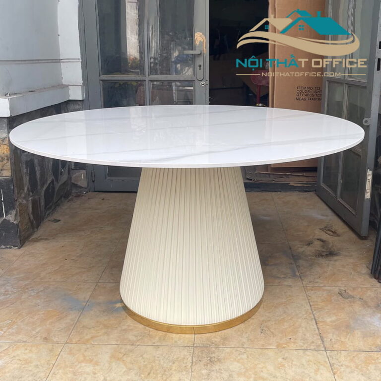Bàn Ăn Mặt Đá Ceramic Chân Bọc Da PU Cao Cấp BA-005 9 ban an mat da ceramic chan boc da pu cao cap ba 005 8