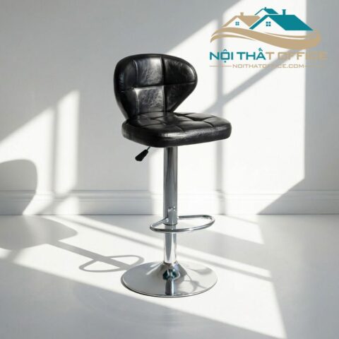 Ghế Quầy Bar Nệm Da Simili Chân Xoay GBR-029
