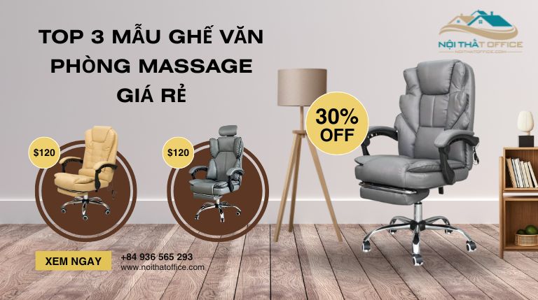 Những mẫu ghế làm việc có massage bán chạy nhất tại Nội Thất Office