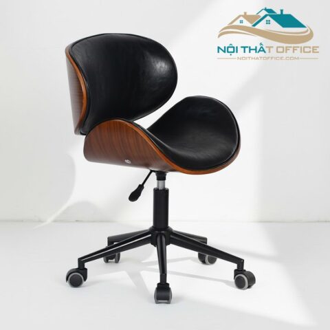 Ghế Xoay Làm Việc Lưng Gỗ Polywood GLV-0134