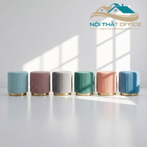 Ghế Đôn Bọc Vải Nhung GD-004 2 ghe don boc vai nhung gd 004 8