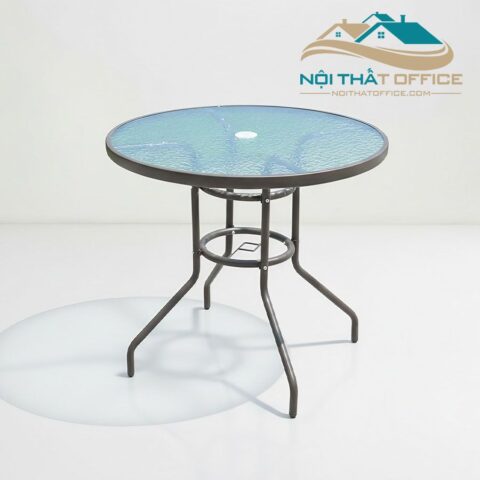 Bàn Cafe Sân Vườn Mặt Kính BNT-042