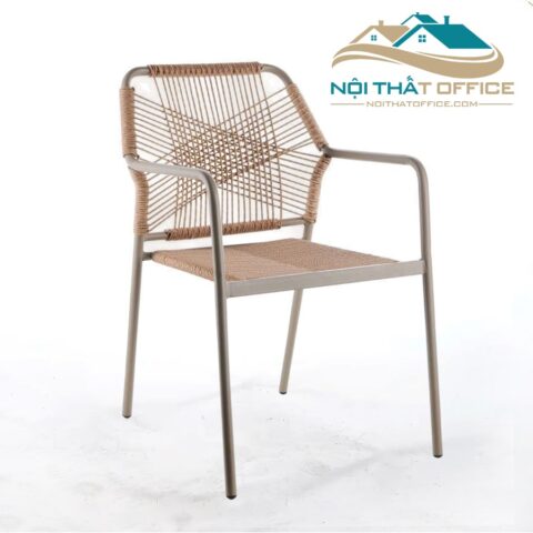 Ghế Ngoài Trời Đan Dây Nhựa Giả Mây GNT-036