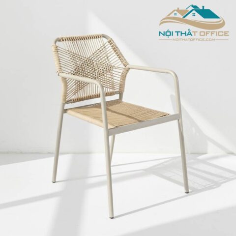 Ghế Ngoài Trời Đan Dây Nhựa Giả Mây GNT-036