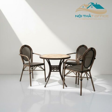 Ghế Ngoài Trời Thép Sơn Giả Mây GNT-037 7 ghe ngoai troi thep son gia may gnt 037 15