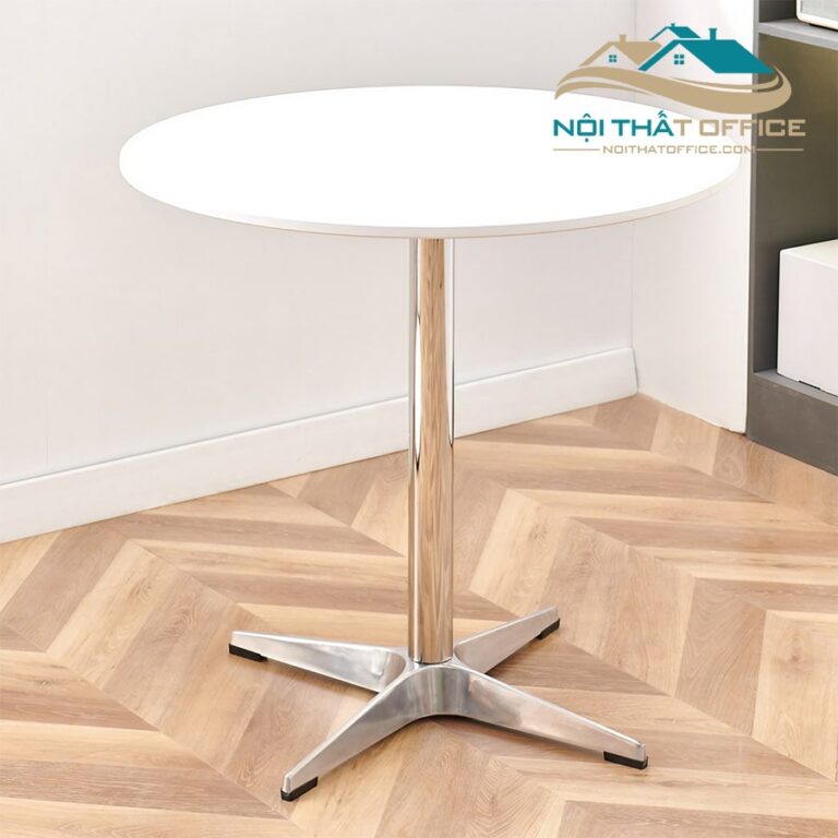 ban tron cafe tiep khach chan inox bcf 042 3