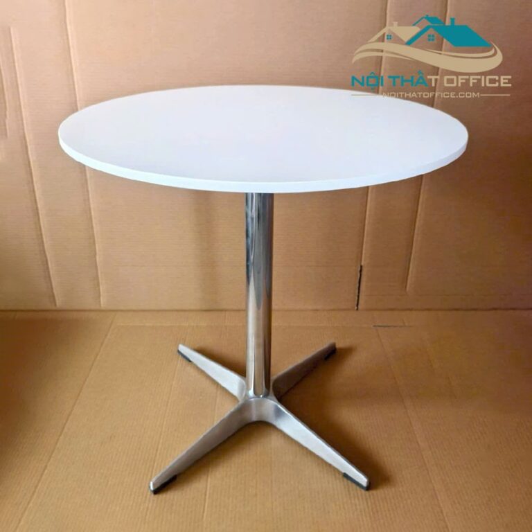 ban tron cafe tiep khach chan inox bcf 042 5