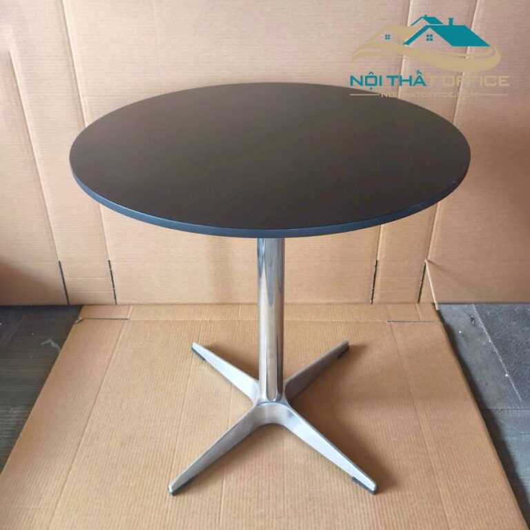 ban tron cafe tiep khach chan inox bcf 042 6