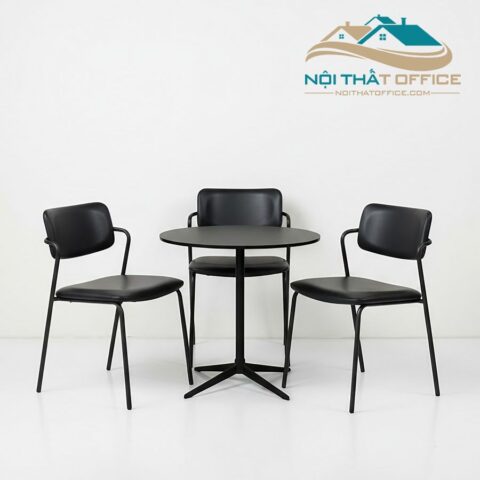 ghe cafe khung thep boc da pvc gcf 072 20