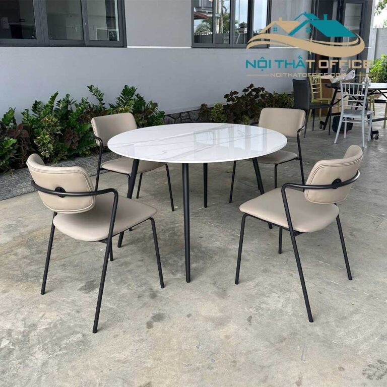 ghe cafe khung thep boc da pvc gcf 072 22