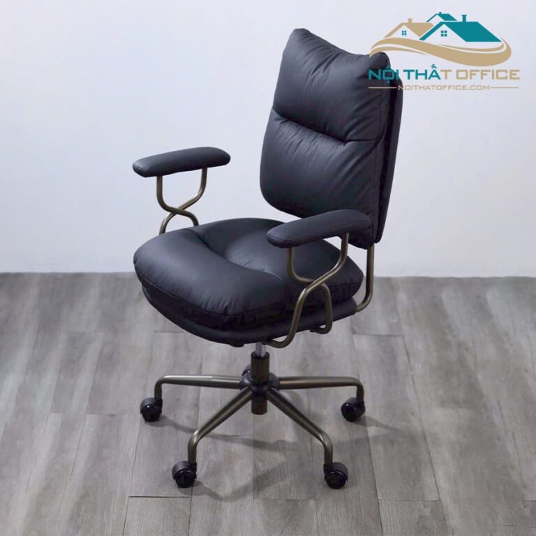 ghe xoay lam viec nem boc da pu glv 0138 7