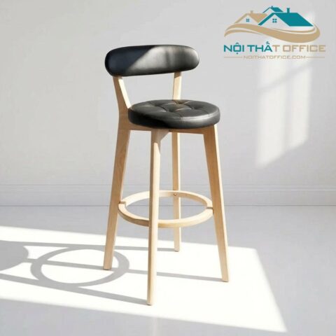 Ghế Quầy Bar Chân Gỗ GBR-041