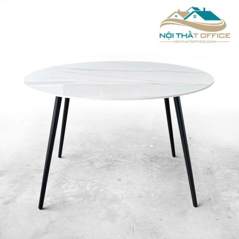 Bàn Ăn Mặt Tròn Đá Ceramic BA-012