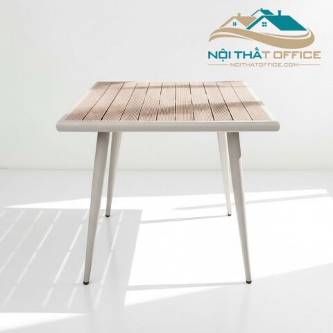 Bàn Ngoài Trời Khung Thép Sơn Epoxy Chống Gỉ BNT-040