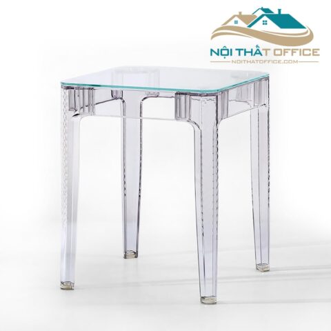 Bàn Cafe Tiếp Khách Nhựa Trong Suốt BCF-048
