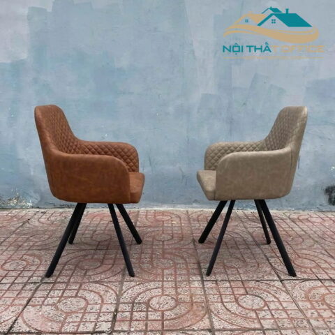ghe cafe boc da phong cach vintage gcf 087 4