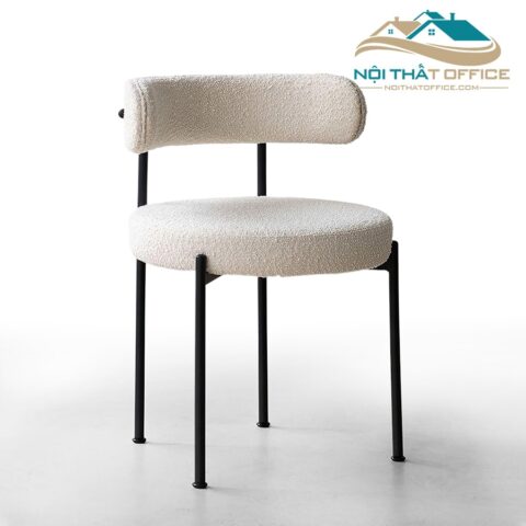 Ghế Cafe Bọc Vải Khung Chân Sắt GCF-084