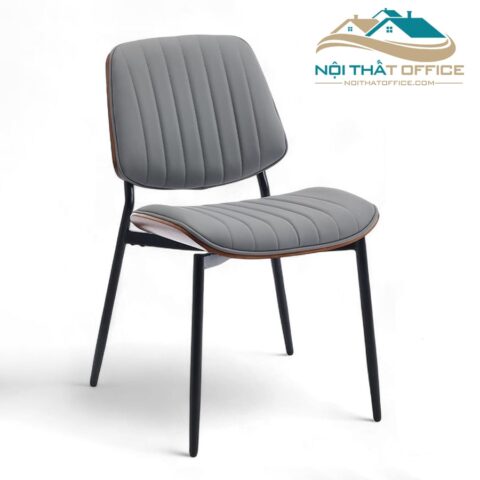 Ghế Cafe Đệm Bọc Da Lưng Gỗ Polywood GCF-082