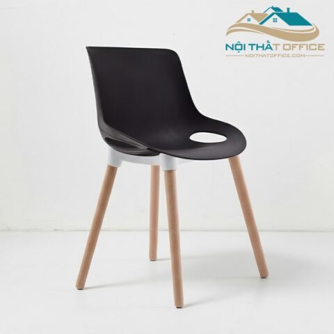 Ghế Nhựa Cafe Chân Gỗ GCF-070
