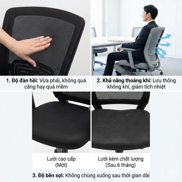 6 Mẫu Ghế Lưới Chân Quỳ Ưa Chuộng Nhất Tại Nội Thất Office 29 ghe luoi chan quy 4