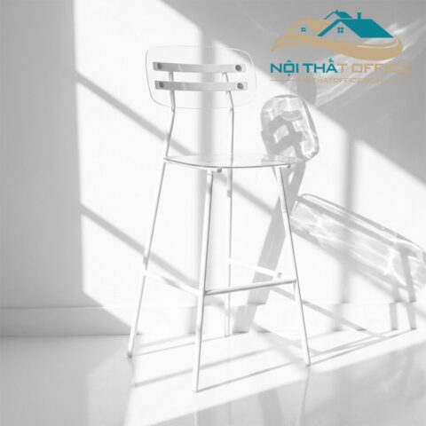 Ghế Bar Khung Sắt Nhựa PVC Trong Suốt GBR-050