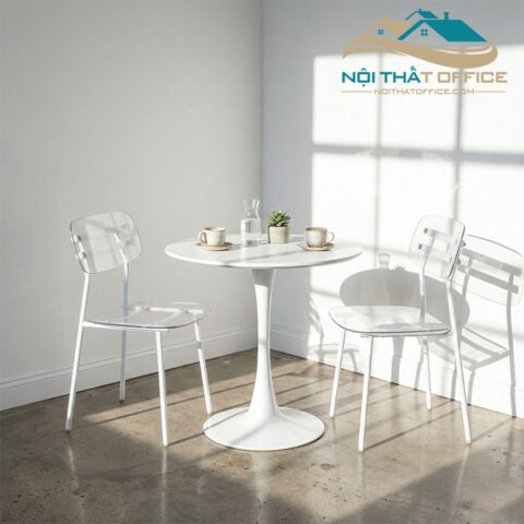 ghe cafe khung sat nhua pvc trong suot gcf 0103 6