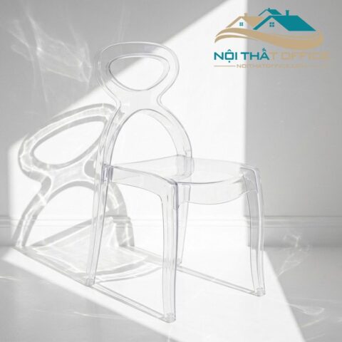 Ghế Cafe Nhựa Poly Trong Suốt GCF-0104