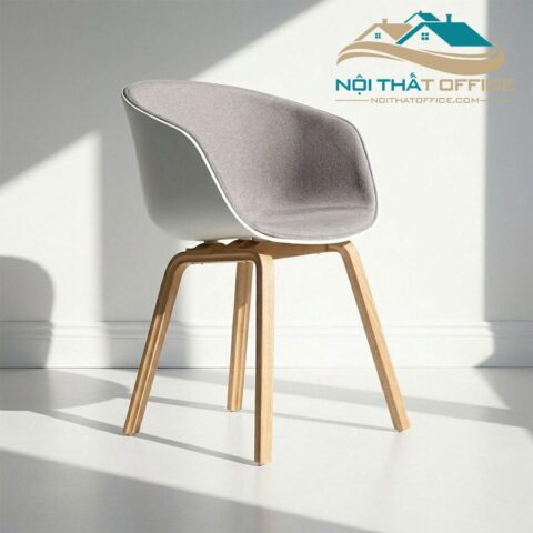 Ghế Hay Chân Gỗ Oak Plywood GTK-080