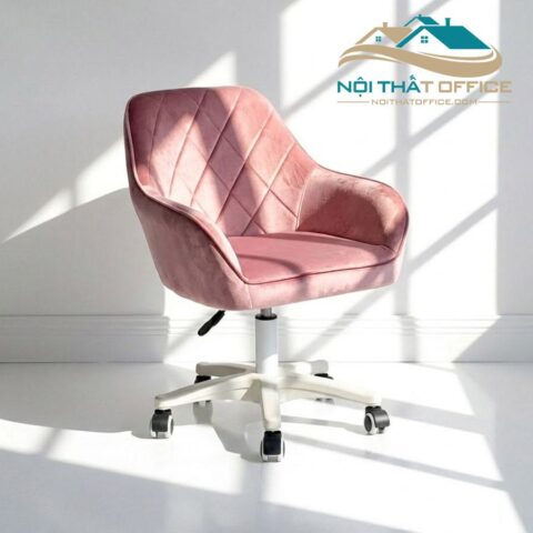 Ghế Xoay Làm Việc Đệm Vải Nhung GLV-0147