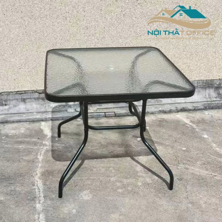 Bàn Cafe Ngoài Trời Mặt Kính Vuông BNT-049 11 ban cafe ngoai troi mat kinh vuong bnt 049 6