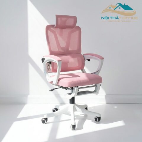 Ghế Xoay Làm Việc Màu Hồng GLV-0148